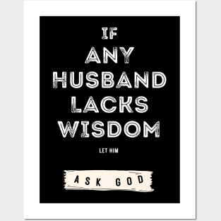 Christian Quotes- bible verse -for husband Posters and Art